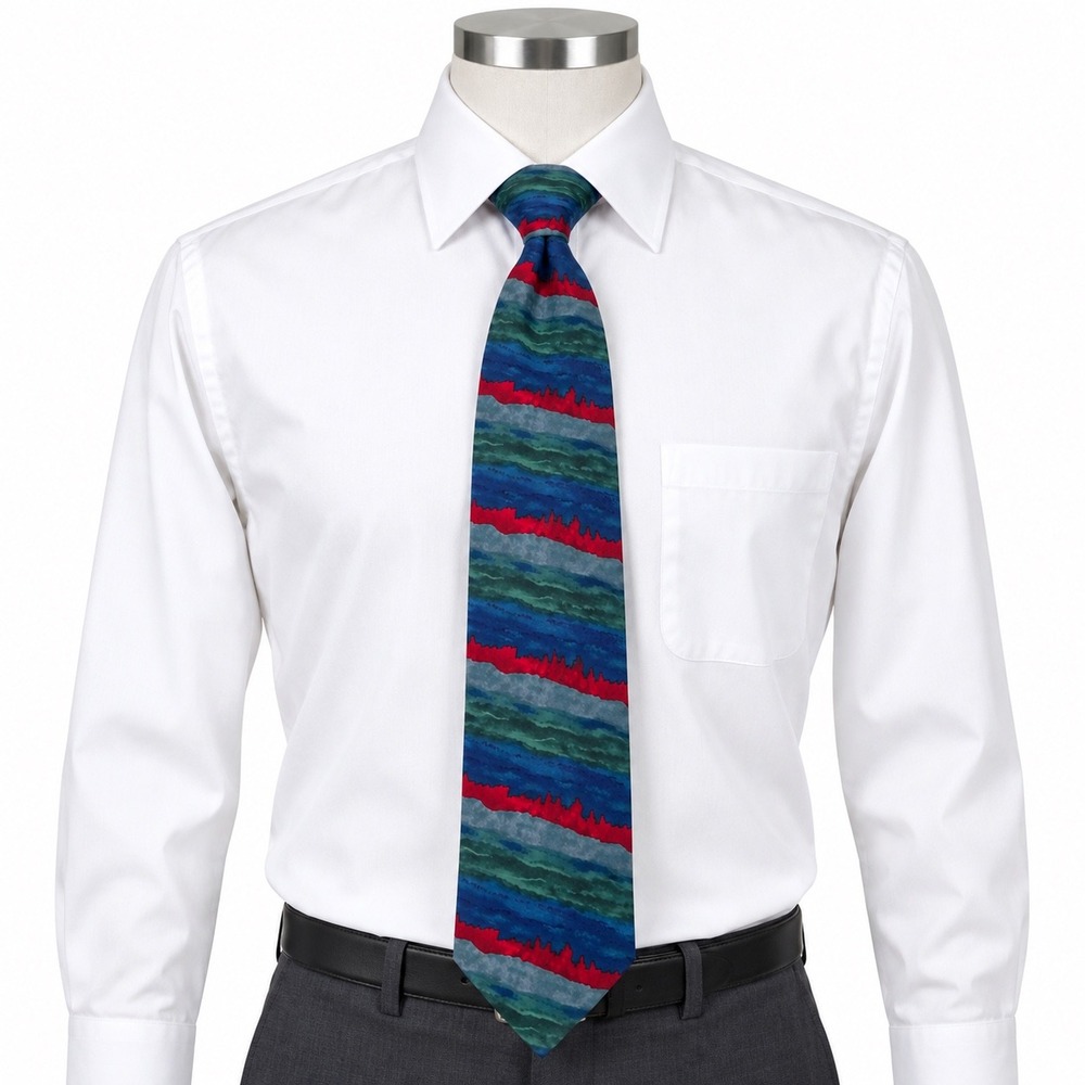 Vintage Jerry Garcia Silk Tie Men's Necktie Colorful Watercolor